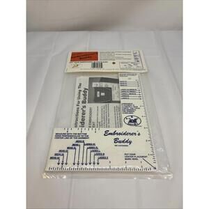 ABC Embroidery Placement Tool for Garments - Embroiderer's Buddy ruler guide